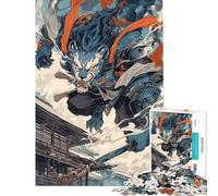 Rompecabezas para Adolescentes de 1000 Piezas diseño del Dios león del Viento Juego práctico para Adultos Ideal para Pasar el Tiempo en casa o como Regalo para Toda la Familia (tamaño 38x52cm)