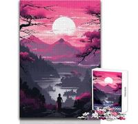 Rompecabezas para Adolescentes de 1000 Piezas, diseño japonés de Naturaleza Zen y Pixel Art, Juegos Familiares, decoración del hogar, Regalos de cumpleaños, tamaño 38x26cm
