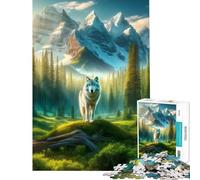 Rompecabezas para Adolescentes de 1000 Piezas diseño Misterio del Lobo Rompecabezas para Adultos Juego de ingenio Corte de precisión cumpleaños (tamaño 38x26cm)