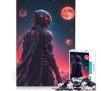 Rompecabezas para Adolescentes de 1000 Piezas diseño Neon Space Cadet Juguetes antiestrés para relajar el intelecto Juego de desafío único 50x75cm