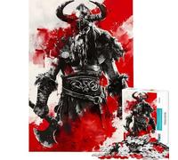 Rompecabezas para Adolescentes de 1000 Piezas diseño Viking Berserk Juego práctico Regalo de cumpleaños Ideal para Toda la Familia (tamaño 38x52cm)
