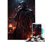 Rompecabezas para Adolescentes de 1000 Piezas Doctor de la Peste con linternas Juego práctico y Educativo Juguete desafiante Gran Regalo para Juegos de análisis y lógica (tamaño 38x26cm)