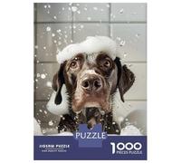 Rompecabezas para Adolescentes De 1000 Piezas Dog Getting A Bath with Soap Rompecabezas para Adultos Juguete Decoración De Pared Regalo De Cumpleaños Juego Desafiante Regalos 70x50cm/1000pcs