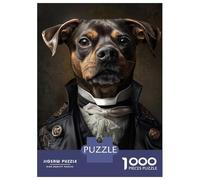Rompecabezas para Adolescentes De 1000 Piezas Dog Portrait in Formal Attire Rompecabezas para Adultos Juegos Relajantes Análisis Y Lógica Cumpleaños 38x26cm/1000pcs