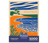 Rompecabezas para Adolescentes De 1000 Piezas Dolce Far Niente Beach Illustration Rompecabezas para Adultos Juego De Ingenio Una Obra De Arte Actividades Divertidas En Casa 38x26cm/1000pcs
