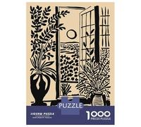 Rompecabezas para Adolescentes De 1000 Piezas Dolce Far Niente Window with Plants Rompecabezas para Adultos Juego Familiar Pero Divertido Y Humorístico Actividades Divertidas En Casa 70x50cm/1000pcs