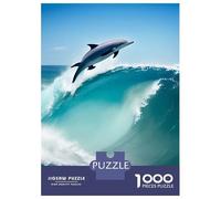 Rompecabezas para Adolescentes De 1000 Piezas Dolphin Fish in The Sea Rompecabezas para Adultos Juegos Divertidos Decoración De Pared 70x50cm/1000pcs