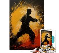 Rompecabezas para Adolescentes de 1000 Piezas Dominio de Las Artes Marciales Un Reto para completar una Obra de Arte Juguete Educativo Apto para Mayores de 14 años (50x75cm)