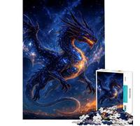 Rompecabezas para Adolescentes de 1000 Piezas Dragón Cósmico en Nebulosa Juguetes de Bricolaje para Adolescentes Decoración del hogar Regalo Ideal para Toda la Familia (tamaño 38x26cm)