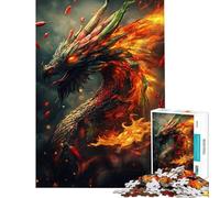 Rompecabezas para Adolescentes de 1000 Piezas Dragón de Chile Picante difícil y desafiante Juego Familiar Apto para Mayores de 14 años (38x52cm)