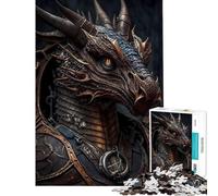 Rompecabezas para Adolescentes de 1000 Piezas Dragón de Cuento de Hadas desafío de Inteligencia Juguetes adictivos Juego Familiar antiestrés Regalo Divertido (tamaño 50x75cm)