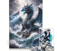 Rompecabezas para Adolescentes de 1000 Piezas: Dragones y Criaturas mitológicas, Juegos relajantes, desafío difícil, colección de Artistas, Bellas Artes 38x52cm