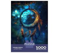 Rompecabezas para Adolescentes De 1000 Piezas Dream Catcher Moon Decor Rompecabezas para Adultos Juego De Ingenio Patrón De Ensamblaje Cumpleaños Y Navidad 70x50cm/1000pcs
