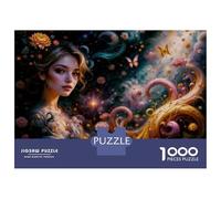 Rompecabezas para Adolescentes De 1000 Piezas Dreamy Fairy of The Enchanted Garden Rompecabezas para Adultos Juego Práctico Una Obra De Arte Cumpleaños 70x50cm/1000pcs