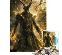 Rompecabezas para Adolescentes de 1000 Piezas Druida de Energía Dorada Rompecabezas de 1000 Piezas Juguetes antiestrés Decoración del hogar Juego Educativo Familiar (38x52cm)