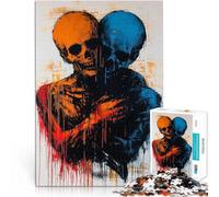 Rompecabezas para Adolescentes de 1000 Piezas Dualidad de Almas Obra de Arte expresionista contemporánea Juegos Juguetes Regalo Una Obra de Arte 52x38cm