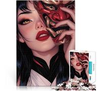 Rompecabezas para Adolescentes de 1000 Piezas Dualidad de máscaras Juego desafiante y Juego Familiar Regalo para cumpleaños 38x26cm