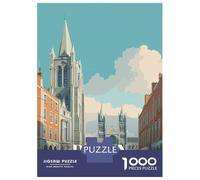Rompecabezas para Adolescentes De 1000 Piezas Dublin Ireland Cityscape Travel Rompecabezas para Adultos Juguete Decoración De Pared Mejora La Memoria Regalos De Cumpleaños Y Únicos 70x50cm/1000pcs