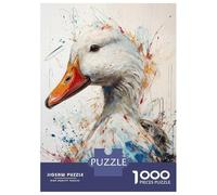 Rompecabezas para Adolescentes De 1000 Piezas Duck in Splatter Art Rompecabezas para Adultos Juegos Relajantes Análisis Y Lógica Difícil Y Desafiante 70x50cm/1000pcs