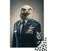 Rompecabezas para Adolescentes De 1000 Piezas Eagle Air Force Uniform Rompecabezas para Adultos Juegos Relajantes Decoración Perfecta Cumpleaños Y Navidad 70x50cm/1000pcs