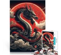 Rompecabezas para Adolescentes de 1000 Piezas Eclipse del Dragón Celestial Juegos Divertidos Adecuado para decoración de Escritorio. 38x26cm