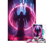 Rompecabezas para Adolescentes de 1000 Piezas Ecos del Abismo de Neón Ayuda a ejercitar el Cerebro Un desafío difícil Juego Familiar Apto para Mayores de 14 años (38x26cm)