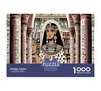 Rompecabezas para Adolescentes De 1000 Piezas Egyptian Queen Bookshelf Rompecabezas para Adultos Juego De Ingenio para Mejorar La Memoria Actividades Divertidas En Casa 70x50cm/1000pcs