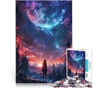 Rompecabezas para Adolescentes de 1000 Piezas El Abrazo de Las Noches estrelladas Juego Familiar para y Regalo de cumpleaños 52x38cm