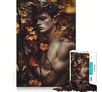 Rompecabezas para Adolescentes de 1000 Piezas El Abrazo del otoño ︰ Un Momento de Serenidad Corte Premium Divertido Juego Inteligente Regalo Fácil de Jugar Pieza de Arte navideña (38x26cm)