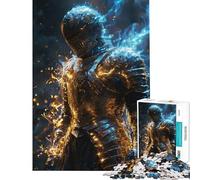 Rompecabezas para Adolescentes de 1000 Piezas El Caballero de la Niebla Un Reto para completar Juegos educativos para Toda la Familia a Partir de 14 años (38x26cm)