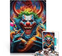 Rompecabezas para Adolescentes de 1000 Piezas El Carnaval siniestro Aprendizaje Educativo con Piezas de Formas aleatorias Que se entrelazan Completamente 75x50cm