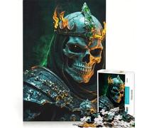 Rompecabezas para Adolescentes de 1000 Piezas El caudillo Coronado de Fuego Juegos relajantes Actividades Familiares con póster y Hoja de Preguntas a Juego 50x75cm