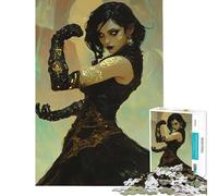 Rompecabezas para Adolescentes de 1000 Piezas El Centinela Arcano Mujer con Vestido Negro Un desafío Educativo y difícil Que pondrá a Prueba tu ingenio para Mayores de 14 años 38x52cm