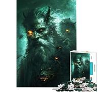Rompecabezas para Adolescentes de 1000 Piezas El Diablo en la Oscuridad Juguetes educativos de Aprendizaje Juego práctico de análisis y lógica Ideas de Regalo (Tamaño 50x75cm)