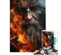 Rompecabezas para Adolescentes de 1000 Piezas El Dios del mar de Fuego Rompecabezas para Adultos Juego Familiar Carrera de Velocidad Manual cumpleaños (tamaño 38x26cm)