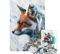 Rompecabezas para Adolescentes de 1000 Piezas El dominio místico del Zorro Rompecabezas para Adultos Juego práctico de análisis y lógica cumpleaños (Tamaño 38x26cm)