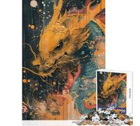Rompecabezas para Adolescentes de 1000 Piezas El dragón de Fuego Despierta Divertidos Juegos Actividades Familiares Juguete Educativo Oferta Toda la Familia (38x52cm)