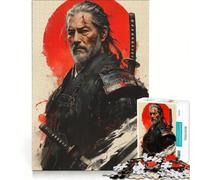 Rompecabezas para Adolescentes de 1000 Piezas El espíritu del Bushido Juego Educativo Ideal para Reducir el estrés un Gran Regalo para los Amantes de los Juegos 38x52cm