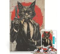 Rompecabezas para Adolescentes de 1000 Piezas El Gato espía Juego Familiar Actividades Divertidas en casa fortalece el Amor Entre Parejas 38x26cm