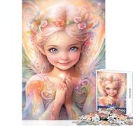 Rompecabezas para Adolescentes de 1000 Piezas El Hada Fe Juguete Decoración de Pared Regalos Ideas Juego de ingenio Mejorar el Amor Entre Parejas Tamaño 38x26cm