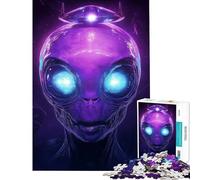 Rompecabezas para Adolescentes de 1000 Piezas El Misterio alienígena Desafío Educativo Decoración para el hogar Juego Educativo para Mayores de 14 años (38x52cm)