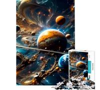 Rompecabezas para Adolescentes de 1000 Piezas El Misterio del Universo Juego Familiar Juguetes adictivos para Cultivar la Paciencia Gran Regalo para Juegos Mejora la Memoria (Tamaño 50x75cm)