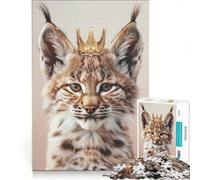 Rompecabezas para Adolescentes de 1000 Piezas El pequeño Rey Lince un Juego Imposible Ideal para Reducir el estrés Perfecto como Regalo 50x75cm