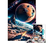 Rompecabezas para Adolescentes de 1000 Piezas El Planeta Rojo Un desafío Educativo para Aprender y Decorar el hogar Juguetes para Mayores de 14 años (38x26cm)