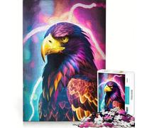 Rompecabezas para Adolescentes de 1000 Piezas El Poder del águila decoración de Pared de Juguete difícil y desafiante Regalo de Juego desafiante 38x52cm