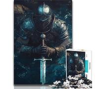 Rompecabezas para Adolescentes de 1000 Piezas: El poderoso Caballero Medieval Juego Educativo Familiar con Piezas aleatorias Que se entrelazan 38x26cm