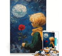 Rompecabezas para Adolescentes de 1000 Piezas El Principito con Rosa un Juego de ingenio un Reto para completar Toda la Familia 50x75cm