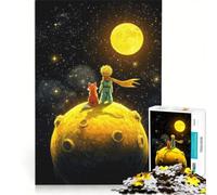 Rompecabezas para Adolescentes de 1000 Piezas El Principito y el Zorro Juegos relajantes Actividades Familiares con póster y Hoja de Preguntas a Juego 50x75cm