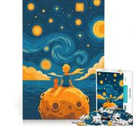 Rompecabezas para Adolescentes de 1000 Piezas El Principito y el Zorro Juegos relajantes Actividades Familiares con póster y Hoja de Preguntas a Juego 38x52cm