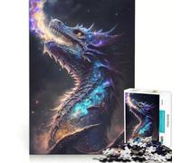Rompecabezas para Adolescentes de 1000 Piezas: El reinado cósmico de los Dragones ancestrales, Juego de ingenio, interacción Entre Padres e Hijos, Regalo de cumpleaños, obsequios 38x52cm